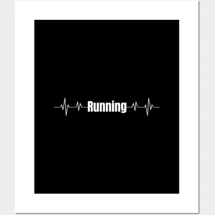 Running Ecg - running is life Posters and Art